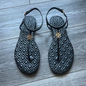 SOLD‼️ Tory Burch Black Marion Sandals size 7